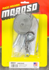 Moroso Chrome Hood Pin Set - 7/16in Diameter - 5in Pin - Steel - 2 Pack thumbnail 3