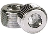 Moroso Chrome Plated Pipe Plugs - 1/2in NPT Thread - 2 Pack thumbnail 3
