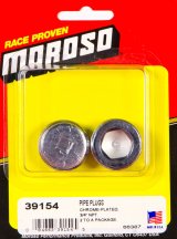 Moroso Chrome Plated Pipe Plugs - 3/4in NPT Thread - 2 Pack thumbnail 4