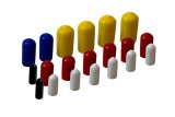 Moroso Vacuum Line Cap Kit - Multi-Colored Caps thumbnail 1