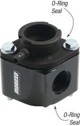 Moroso Filler Neck Manifold Housing -16An Female Port & Neck - Aluminum thumbnail 2