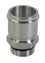 Moroso Electric Water Pump Hose Adapter -16An to 1-1/2in Hose - Raw Aluminum thumbnail 3