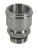 Moroso Electric Water Pump Hose Adapter -16An to 1-3/4in Hose - Raw Aluminum thumbnail 2