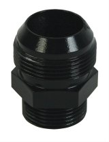 Moroso Electric Water Pump Hose Adapter -16An to -20An Hose - Black Anodized thumbnail 2