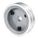 Moroso Chevrolet Small Block (w/Short Pump) Crankshaft Pulley - Double Groove - Cast Aluminum thumbnail 3