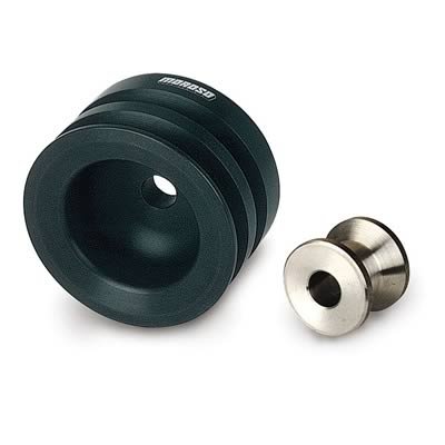 Moroso Ford 351-400 Cleveland/Boss 302 (4 Bolt) Crankshaft Pulley - Double Groove - Billet Aluminum thumbnail 1