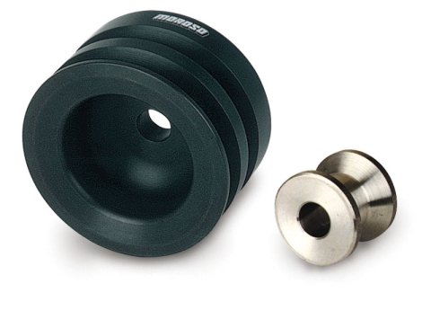Moroso Ford 351-400 Cleveland/Boss 302 (4 Bolt) Crankshaft Pulley - Double Groove - Billet Aluminum thumbnail 2