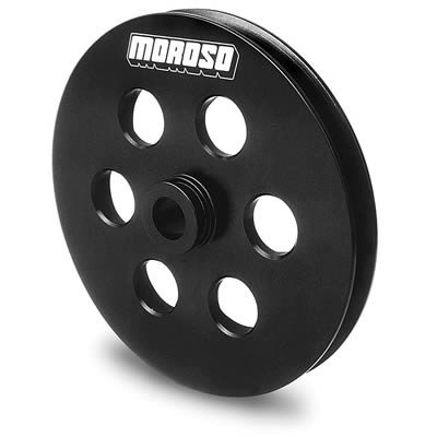 Moroso GM (Late Model) Power Steering Pulley - Single Groove - Billet Aluminum