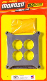 Moroso 4150/4160 Carburetor Spacer - 4 Hole Plenum - 1in - Plastic thumbnail 3