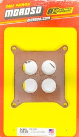 Moroso 4150/4160 Carburetor Spacer - 4 Hole Plenum - 1/2in - Phenolic thumbnail 3