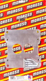 Moroso 2300/2305 2BBL to 4150/4160 Carburetor Adapter - 3/4in - Billet Aluminum thumbnail 3