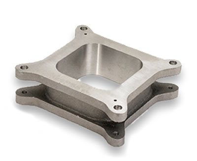 Moroso 4150/4160 Carburetor Spacer - Open Plenum - 2in - Cast Aluminum