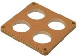 Moroso 4500 Carburetor Spacer - 4 Hole Plenum - 1/2in - Wood thumbnail 2