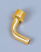 Moroso Streamline Fuel Line Fitting - 3/8in NPT to 3/8in Hose - 90 Degree - Single thumbnail 2
