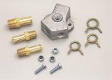 Moroso Universal Fuel Block Kit - 1/2in Hose Inlet w/Two 3/8in Hose Outlets thumbnail 1