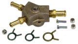 Moroso Universal Fuel Block Kit - 1/2in Hose Inlet w/Two 3/8in Hose Outlets thumbnail 2