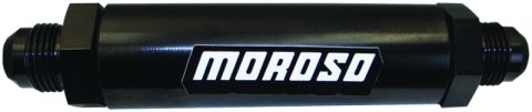 Moroso In-Line Fuel Filter - 6.5in -10An - 40 Micron SS Filter - Aluminum thumbnail 3