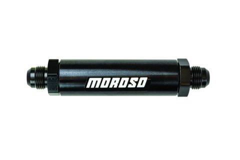 Moroso In-Line Fuel Filter - 6.5in -10An - 40 Micron SS Filter - Aluminum thumbnail 4