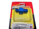 Moroso Fuel Pressure Gauge Fitting - 3/8in NPT Male to -6An Male thumbnail 1