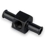 Moroso Fuel Pressure Gauge Fitting - 3/8in Line w/Hose Fitting thumbnail 1