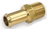 Moroso Fuel Hose Fitting - 1/2in NPT to 3/8in Hose - Brass - Single thumbnail 3
