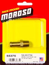 Moroso Fuel Hose Fitting - 1/2in NPT to 3/8in Hose - Brass - Single thumbnail 5