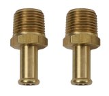 Moroso Fuel Hose Fitting - 3/8in NPT to 3/8in Hose - Brass - Single thumbnail 3