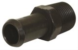Moroso Air/Oil Separator Fuel Line Fitting - 3/8in to 1/2in Hose - Straight - Black - Single thumbnail 1