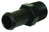 Moroso Air/Oil Separator Fuel Line Fitting - 3/8in to 1/2in Hose - Straight - Black - Single thumbnail 2