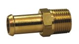 Moroso Fuel Hose Fitting - 3/8in NPT to 1/2in Hose - Brass - Single thumbnail 2