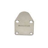 Moroso Chevrolet Small Block Fuel Pump Block-Off Plate - Chrome Plated Steel thumbnail 1