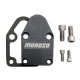 Moroso Chevrolet Small Block Fuel Pump Block-Off Plate w/Gaskets - Billet Aluminum thumbnail 1