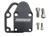 Moroso Chevrolet Small Block Fuel Pump Block-Off Plate w/Gaskets - Billet Aluminum thumbnail 2