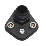 Moroso Chevrolet Big Block/Chrysler 273-440/Ford Fuel Pump Block-Off Plate w/Fitting - Billet Alum thumbnail 1