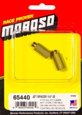 Moroso Jet Spacer - Holley - 1/4in-32 STD - Brass - 2 Pack thumbnail 3