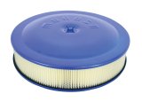 Moroso Racing Air Cleaner - 14in x 3in Filter - Aluminum - Blue Powder Coat thumbnail 2