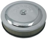 Moroso Racing Air Cleaner - 14in x 3in Filter - Steel - Chrome Plated thumbnail 2