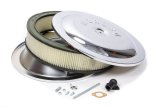 Moroso Racing Air Cleaner - 14in x 3in Filter - Steel - Chrome Plated thumbnail 3