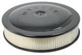 Moroso Racing Air Cleaner - 14in x 3in Filter - Raised Bottom - Aluminum - Black Powder Coat thumbnail 1