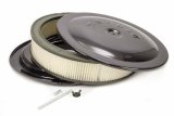 Moroso Racing Air Cleaner - 14in x 3in Filter - Raised Bottom - Aluminum - Black Powder Coat thumbnail 3