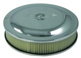 Moroso Racing Air Cleaner - 14in x 3in Filter - Raised Bottom - Aluminum - Chrome Plated thumbnail 2
