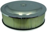 Moroso Racing Air Cleaner - 16in x 4in Filter - Offset - Raised Bottom - Clear Powder Coat thumbnail 2