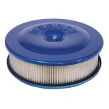 Moroso Race/Street Air Cleaner - 8-1/2in x 2-3/8in Filter - Aluminum - Blue Powder Coat thumbnail 1