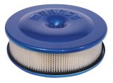 Moroso Race/Street Air Cleaner - 8-1/2in x 2-3/8in Filter - Aluminum - Blue Powder Coat thumbnail 2