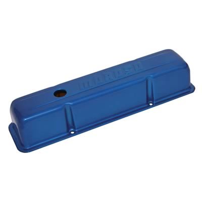 Moroso Chevrolet Small Block Valve Cover - Blue Powder Coat - Single