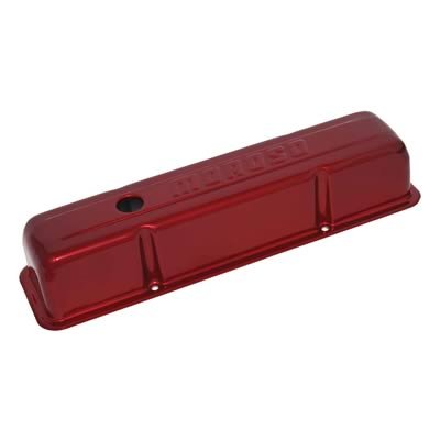 Moroso Chevrolet Small Block Valve Cover - Red Powder Coat - Single thumbnail 1
