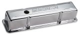 Moroso Chevrolet Small Block Valve Cover - w/o Baffles - Stamped Steel Chrome Plated - Pair thumbnail 2