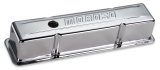 Moroso Chevrolet Small Block Valve Cover - w/o Baffles - Stamped Steel Chrome Plated - Pair thumbnail 3