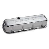 Moroso Chevrolet Big Block Valve Cover - w/o Baffles - Stamped Steel Chrome Plated - Pair thumbnail 1