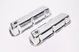 Moroso Ford 302/351W Valve Cover - w/o Baffles - Stamped Steel Chrome Plated - Pair thumbnail 1
